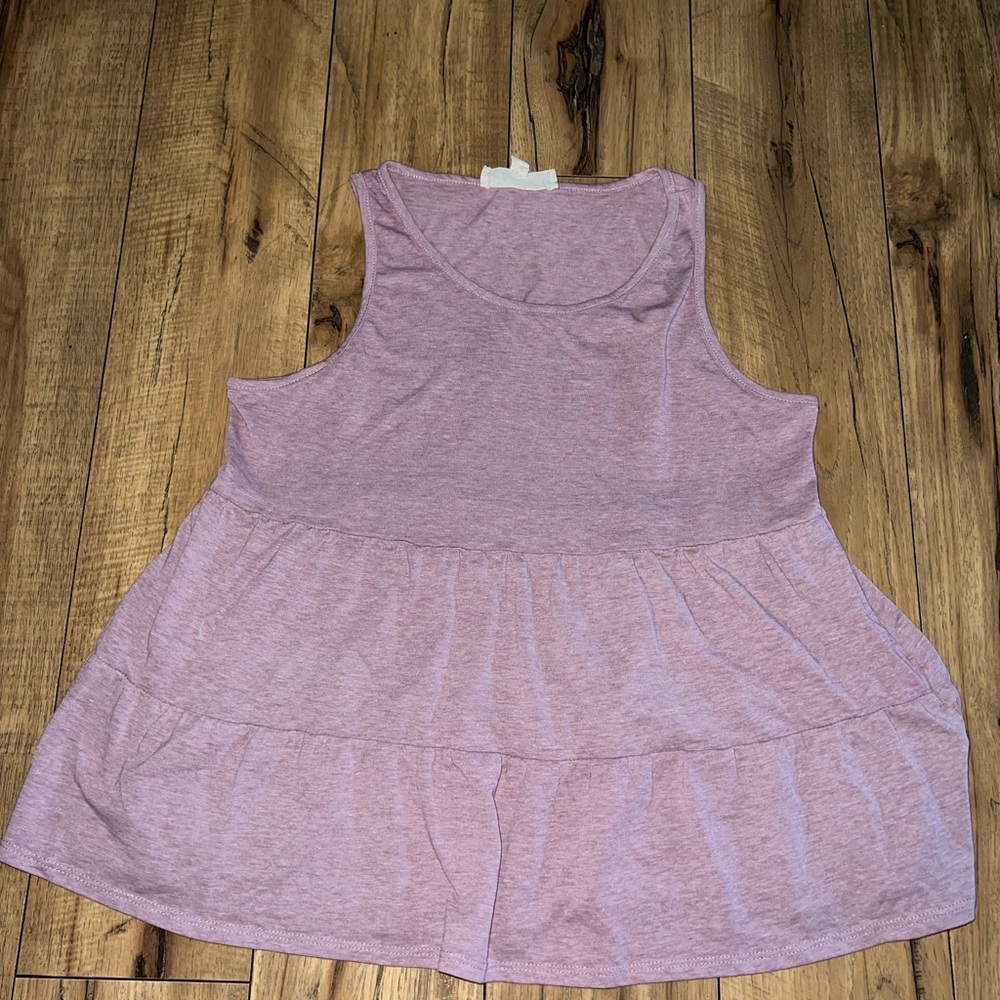 light pink tank top